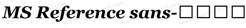 MS Reference sans字体转换